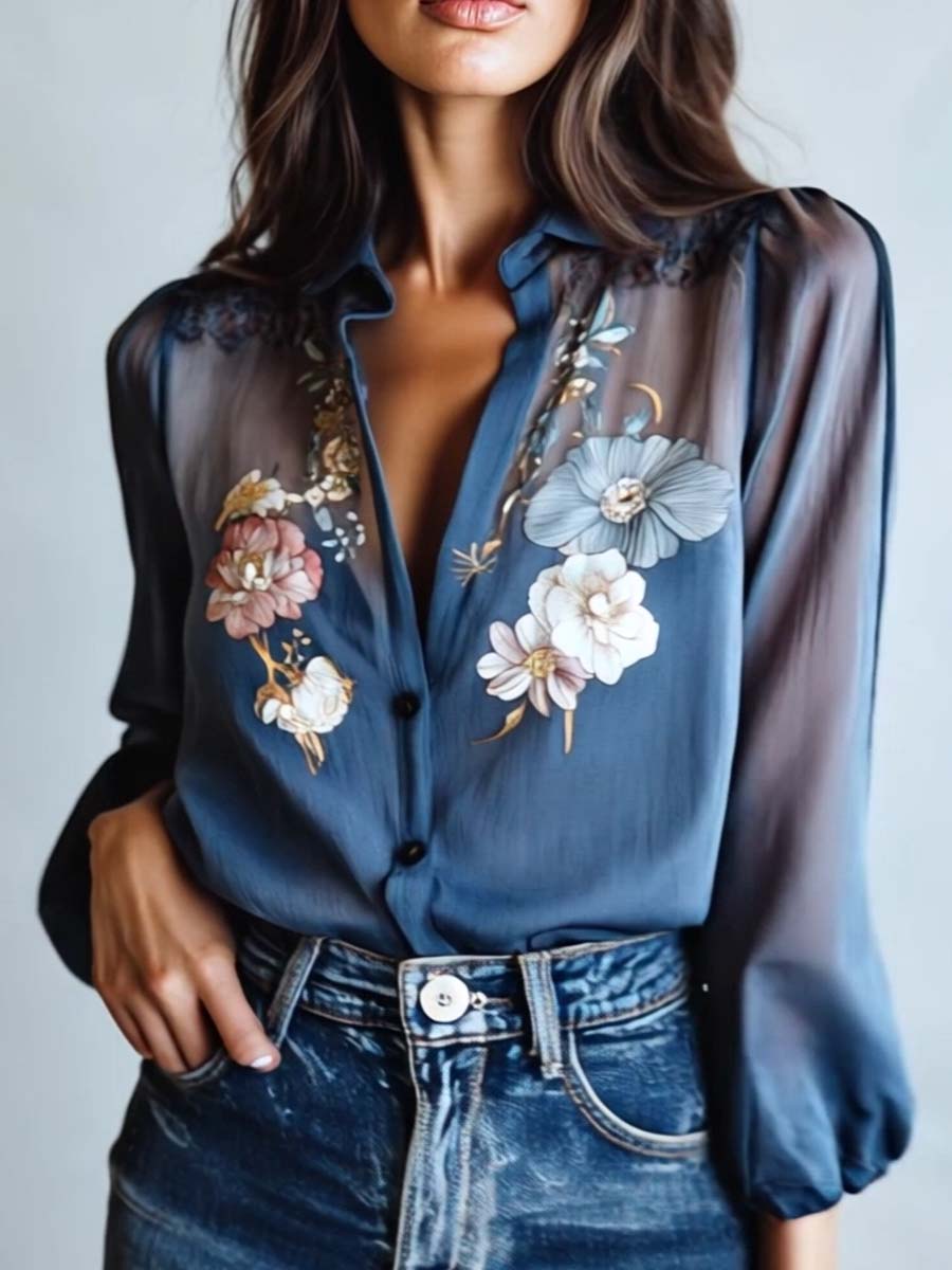 Rinn | Floral Boho Chic Women's Blouse