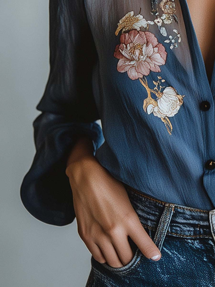 Rinn | Floral Boho Chic Women's Blouse