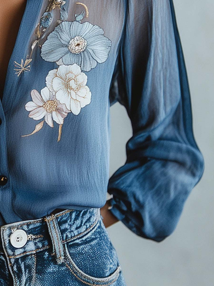Rinn | Floral Boho Chic Women's Blouse