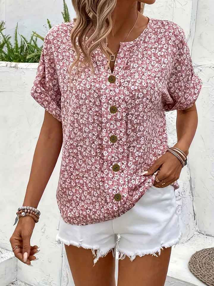 Veronique™ | Stylish Floral Print Blouse