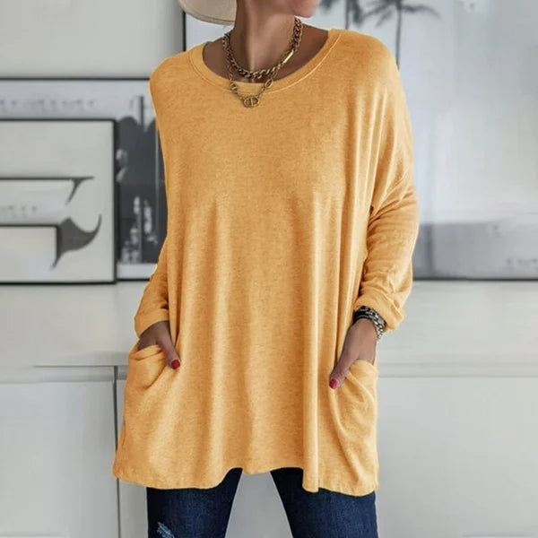 Yelina | Relaxed Long Sleeve Top