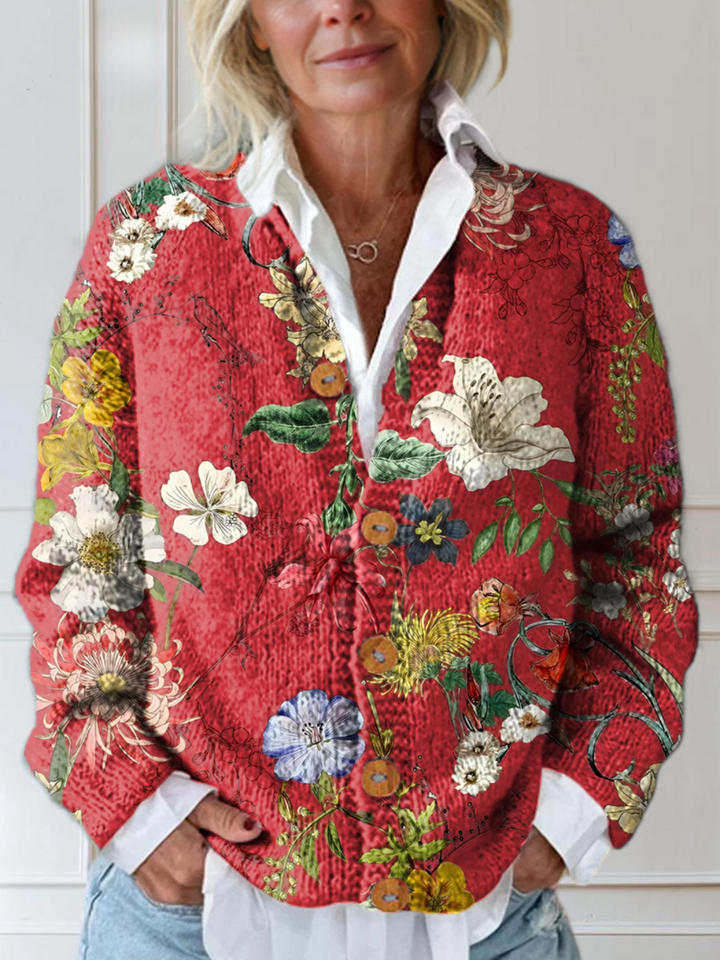 Bonnie | Vintage Floral Cardigan Sweater