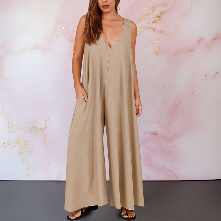 Jacinta™ | Wide-Leg Sleeveless Jumpsuit