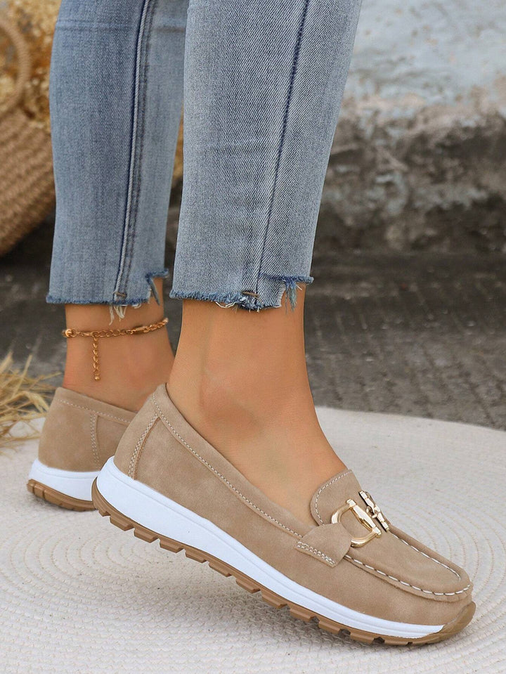 Jennifer - Flat Buckle Loafers