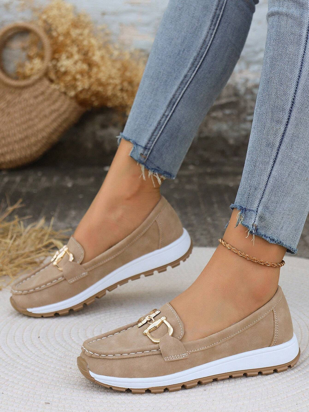 Jennifer - Flat Buckle Loafers