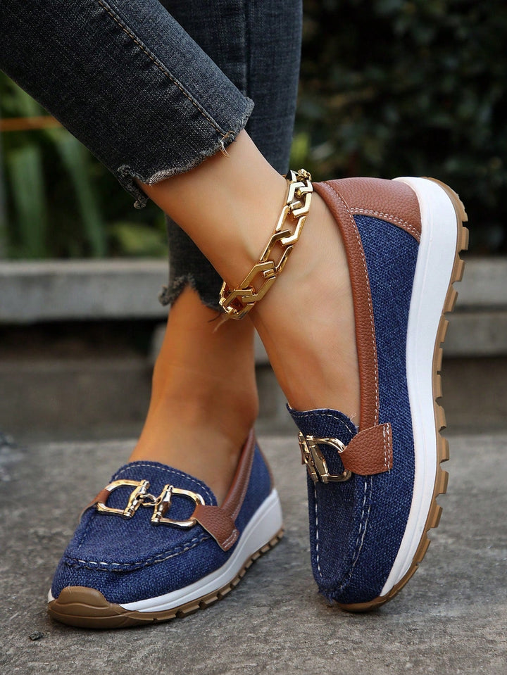 Jennifer - Flat Buckle Loafers
