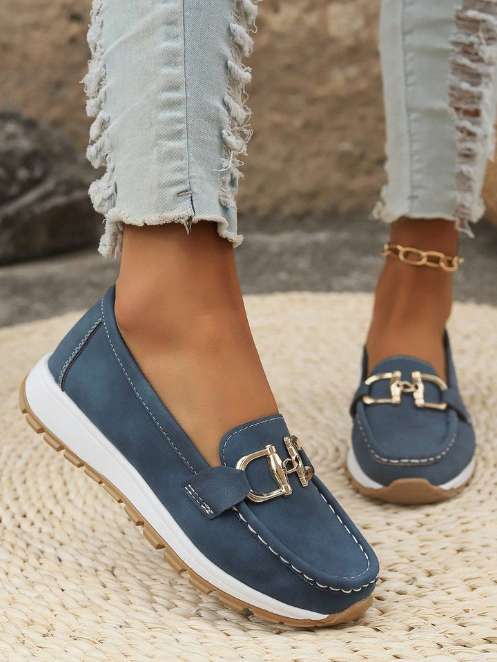 Jennifer - Flat Buckle Loafers