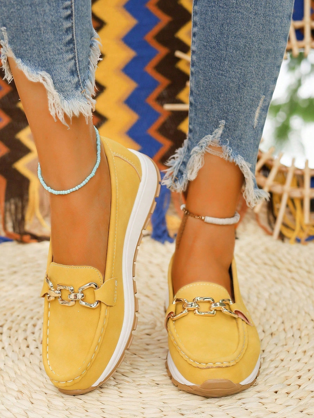 Jennifer - Flat Buckle Loafers