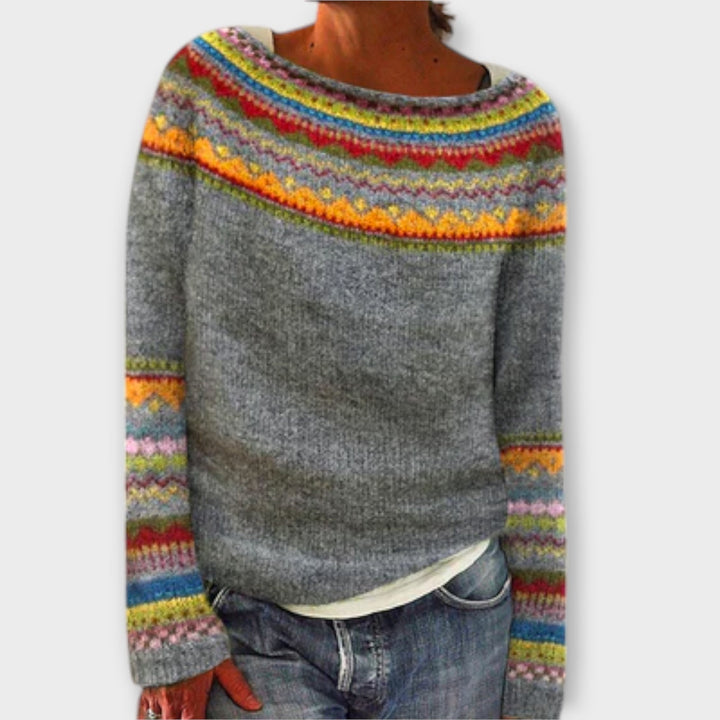 Indie Vintage Knit Sweater for Women
