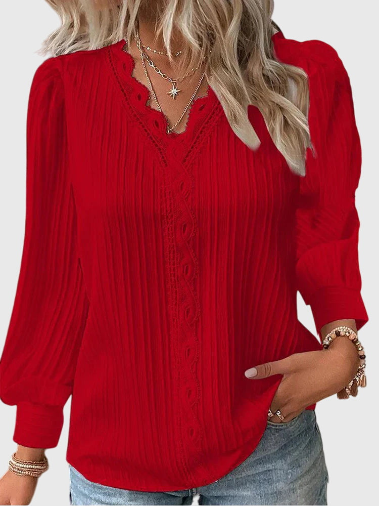 Alexis™ | Elegant Pullover Blouse