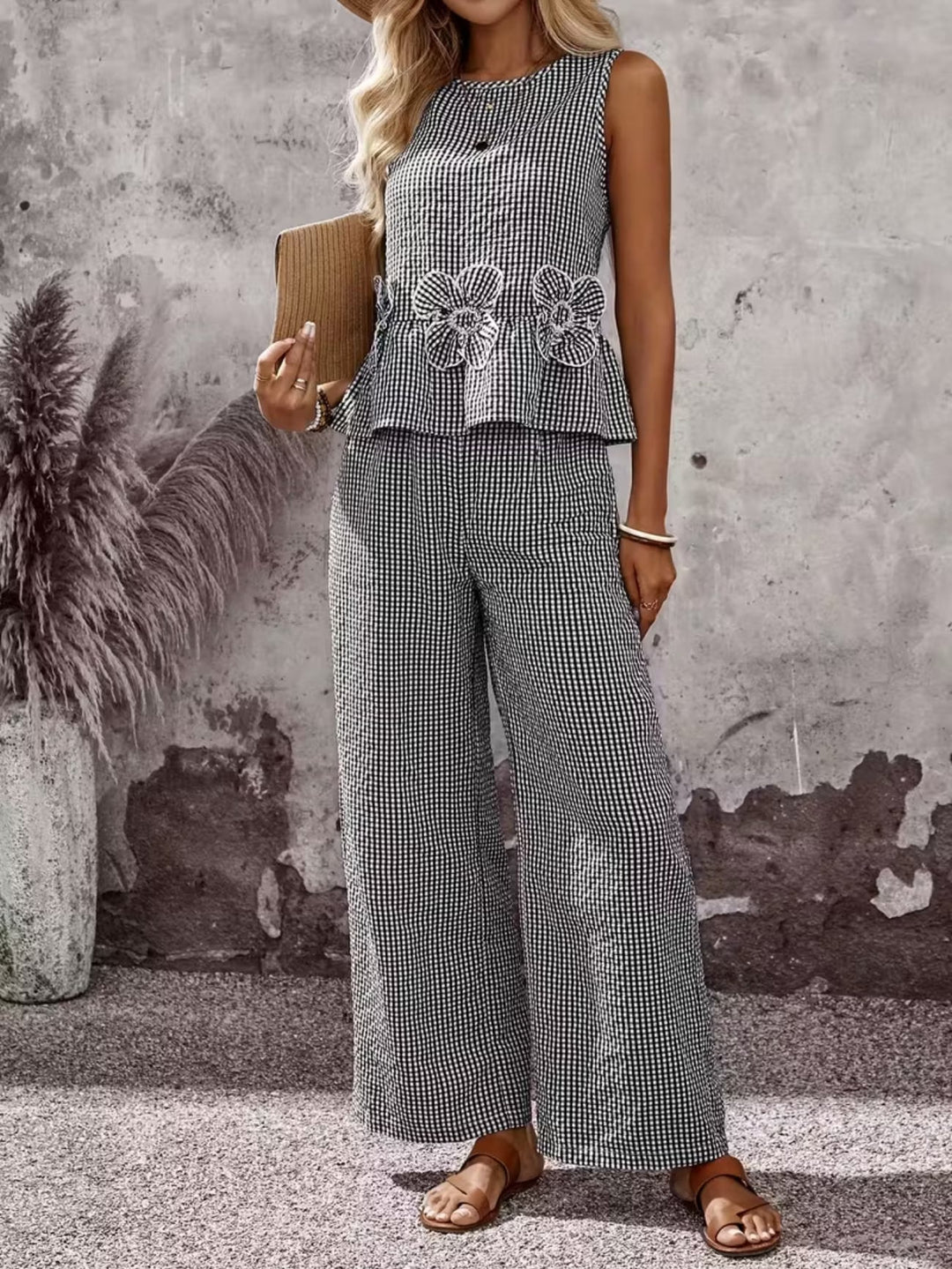 Megan | Elegant Gingham Set