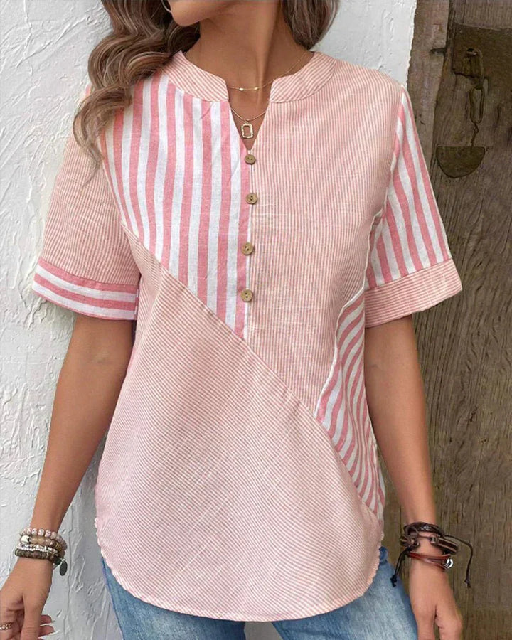 Lorene | Soft Striped Blouse