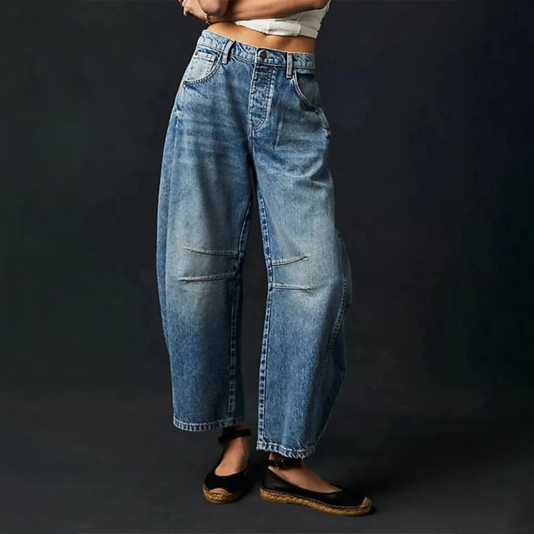 Solenne | CHIC WIDE-LEG JEANS