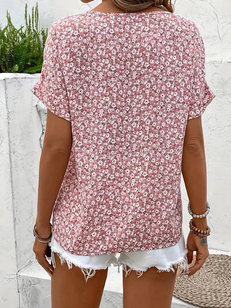 Isabelle | Wildflower Notch Blouse