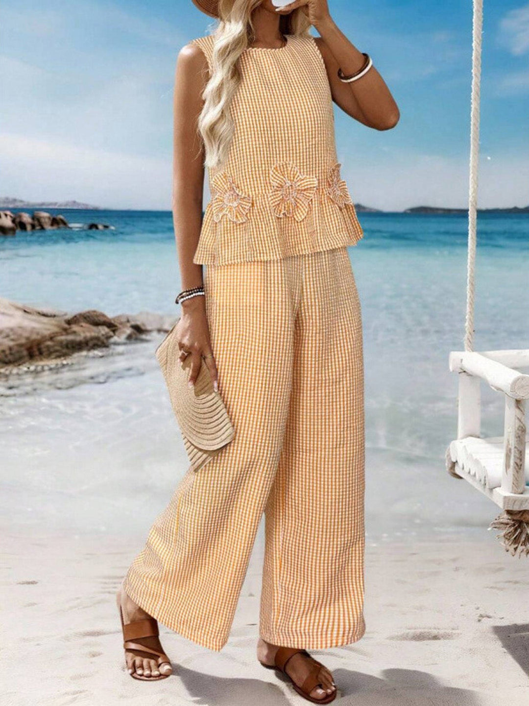 Megan | Elegant Gingham Set