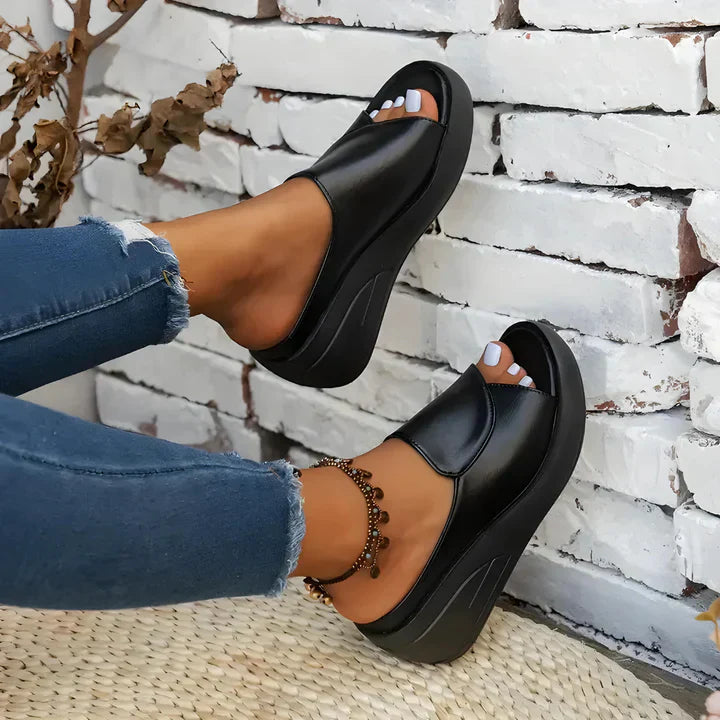 Yolanda™ – Orthopedic Slip-on Wedge Sandals