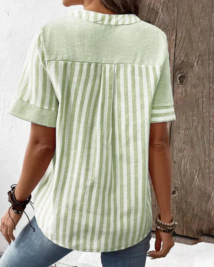 Lorene | Soft Striped Blouse