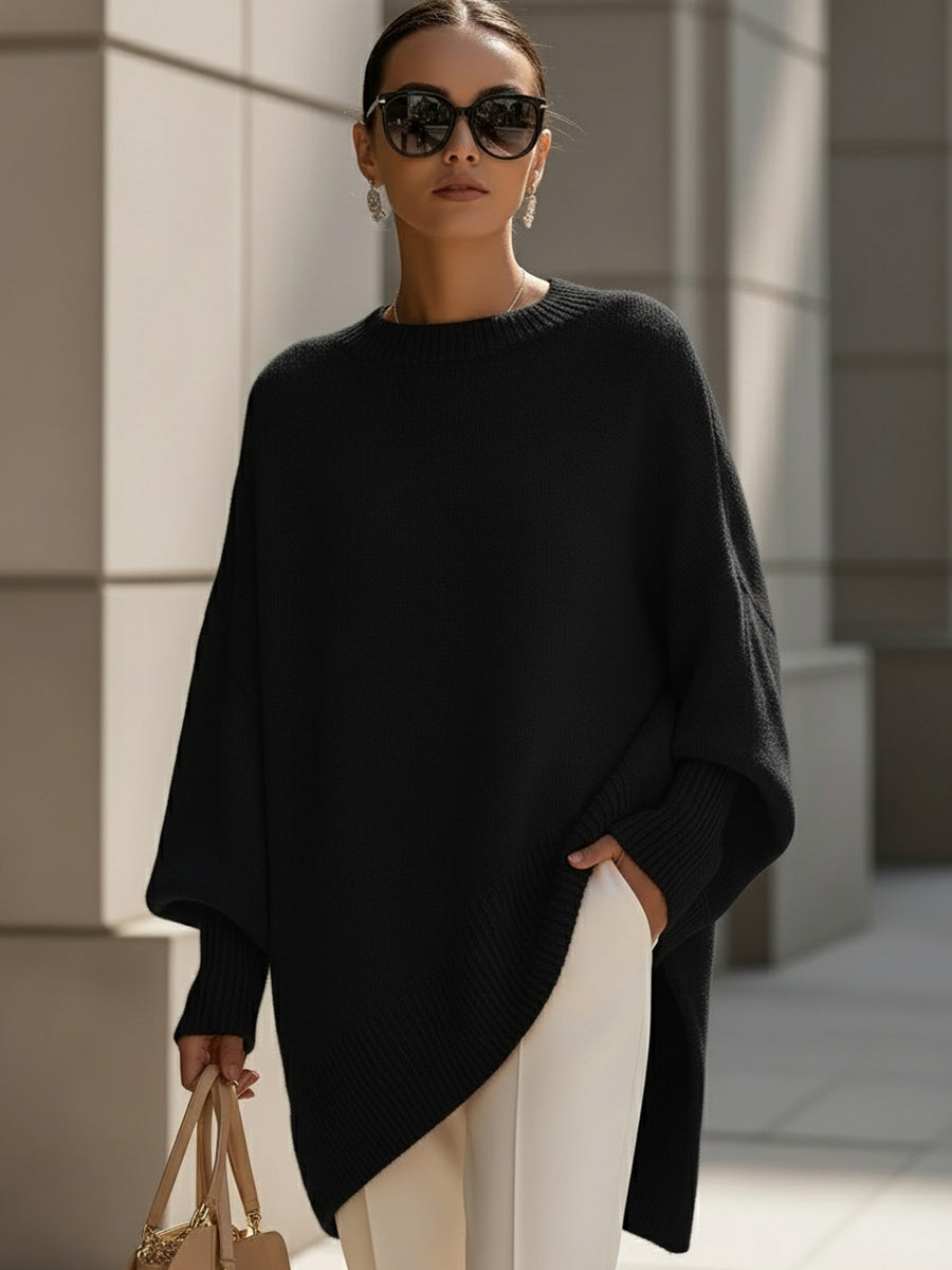 Lily | Oversized Poncho Sweater