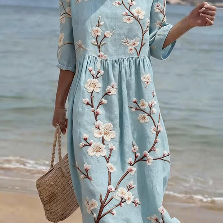 Maya | Casual Elbow-Sleeve Dress