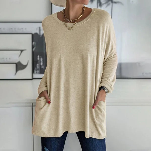 Yelina | Relaxed Long Sleeve Top