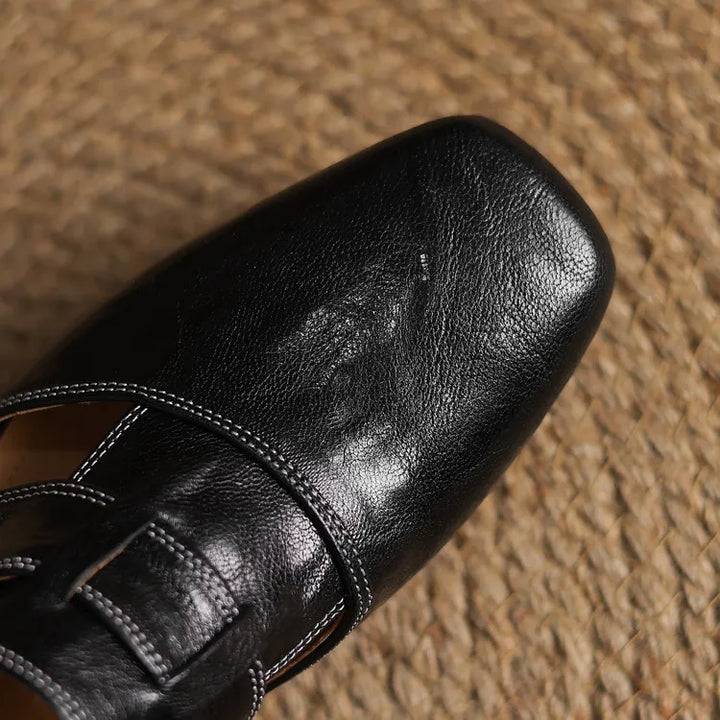 Jesica Genuine Leather Mules
