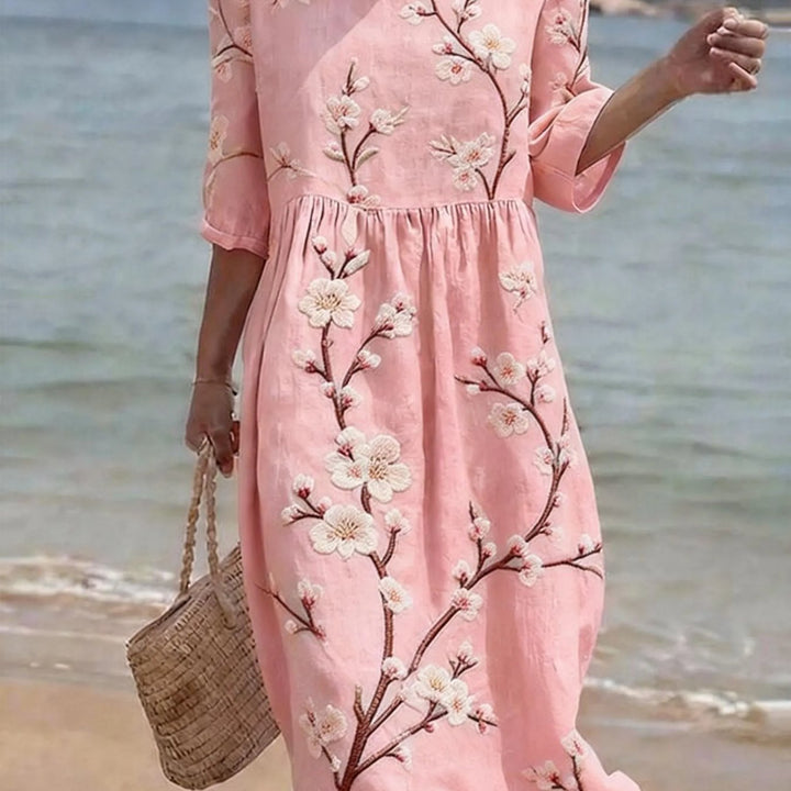 Luna | Casual Elbow-Sleeve Dress