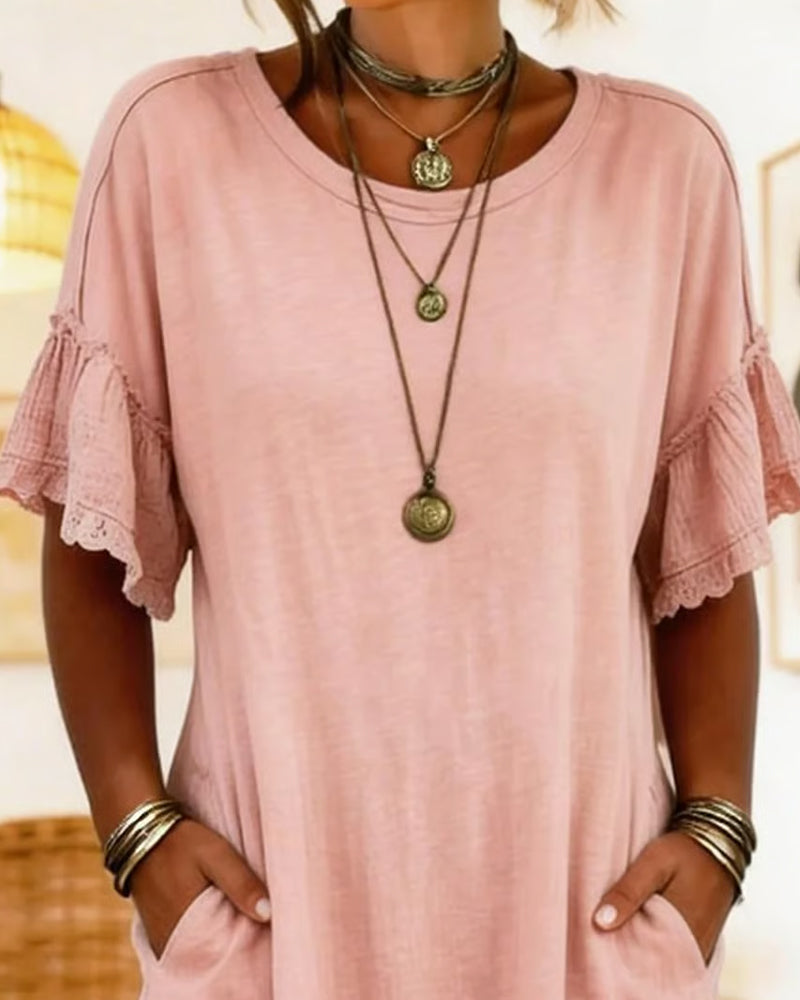 Ruffled A-Hem Dress