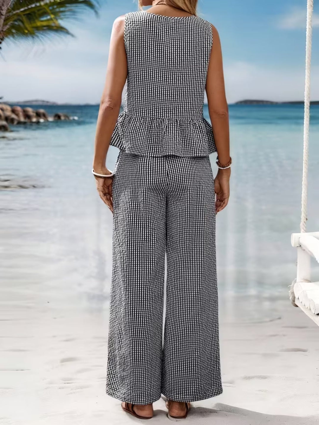 Megan | Elegant Gingham Set