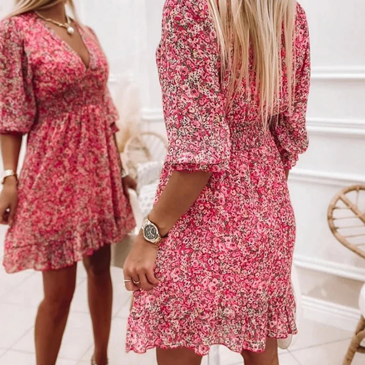 Corisande | Elegant Floral Dress