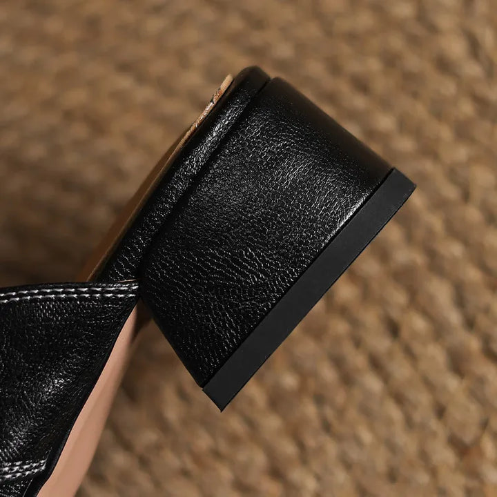 Jesica Genuine Leather Mules