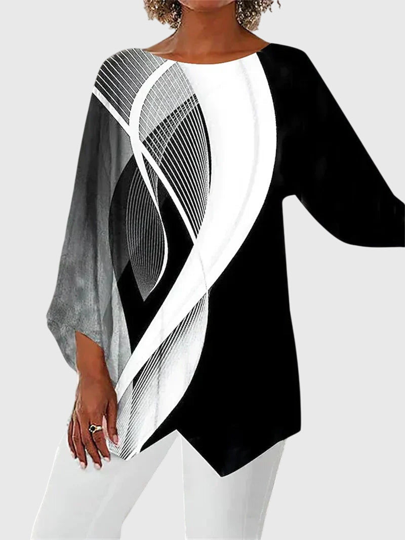 Ilona™ | Elegant Crew Neck Top