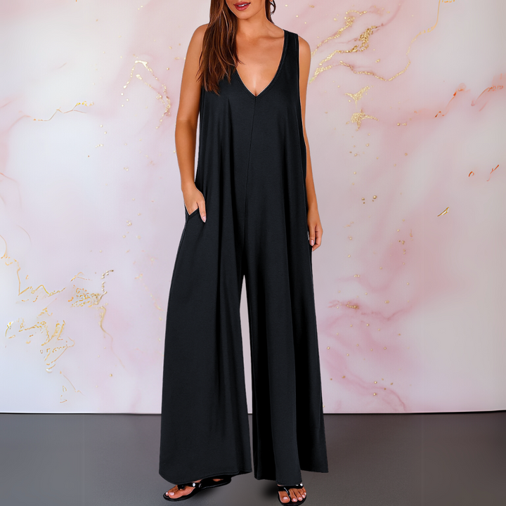 Jacinta™ | Wide-Leg Sleeveless Jumpsuit
