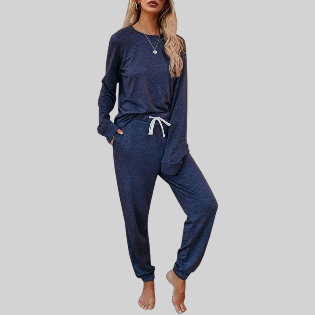 Ashley™ - Casual Long Sleeve and Sweatpants Set