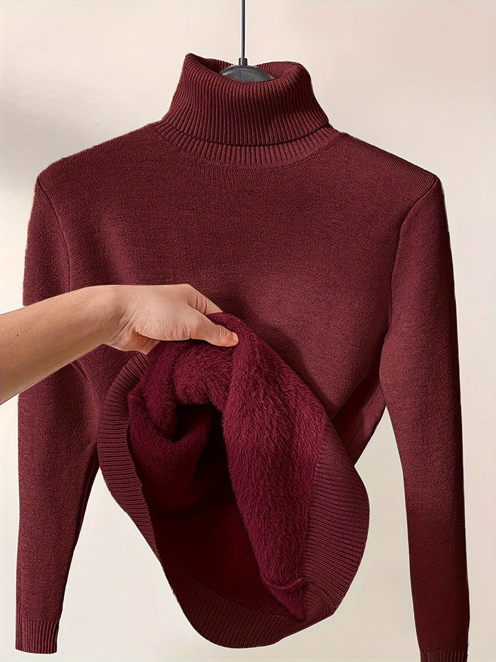 Sarah | Soft Turtle Neck Pullover Jumper