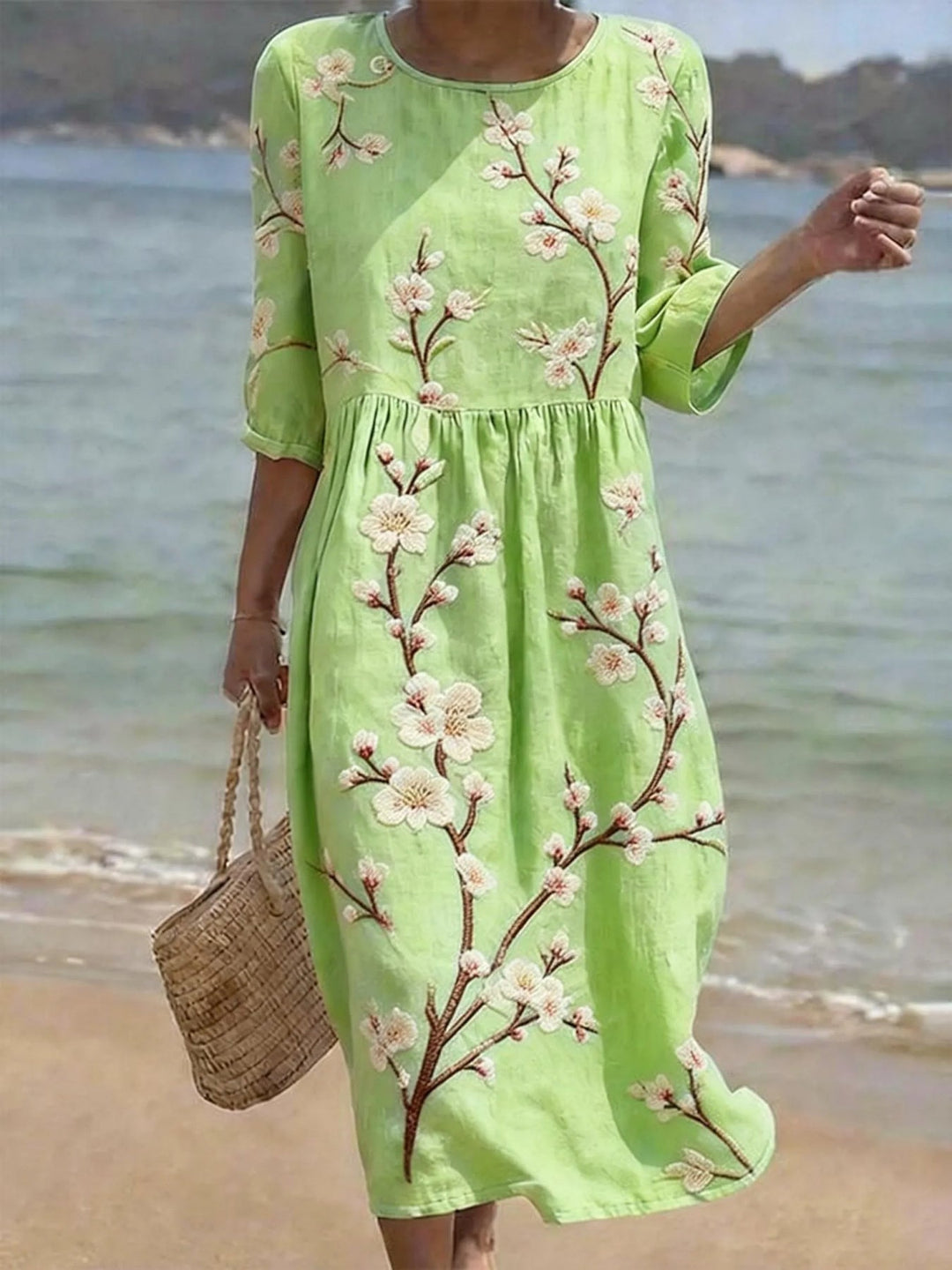 Caroline | Casual Elbow-Sleeve Dress