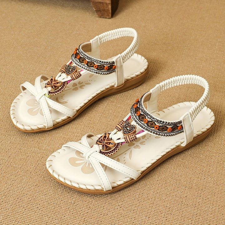 Nathalie | Boho Flat Sandals
