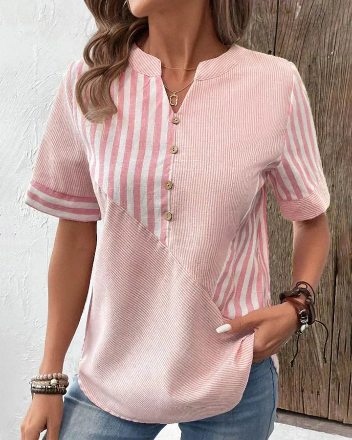 Lorene | Soft Striped Blouse