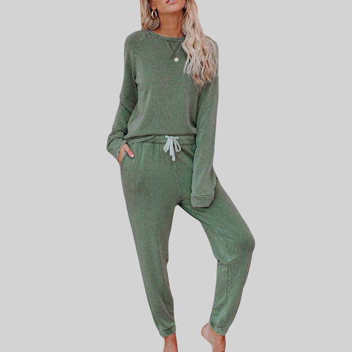Ashley™ - Casual Long Sleeve and Sweatpants Set
