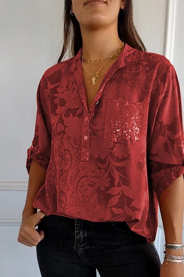 Amber | Elegant Sequin Top