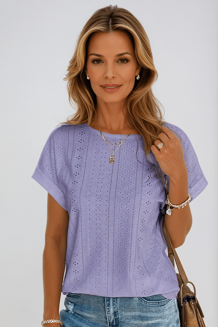 Lila | Oceanview Eyelet Top