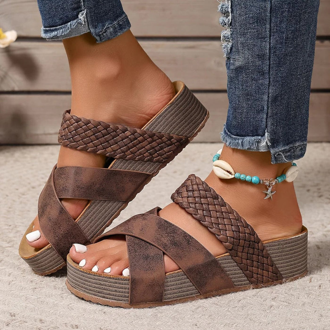 Vanessa™ – Orthopedic Leather Strap Sandals