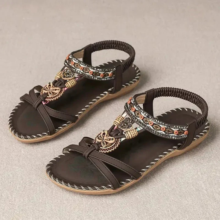 Nathalie | Boho Flat Sandals