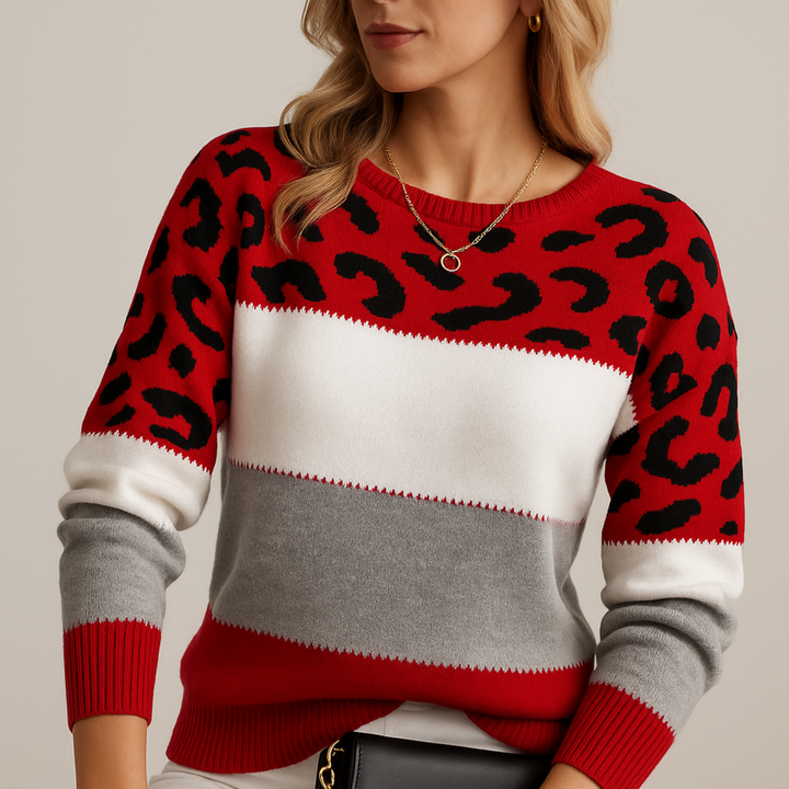 Quinn | Leopard Print Casual Sweater
