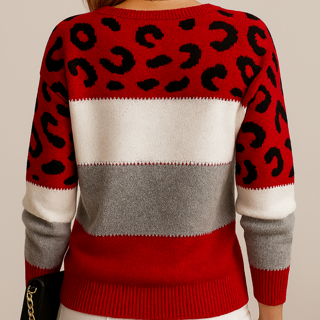 Quinn | Leopard Print Casual Sweater