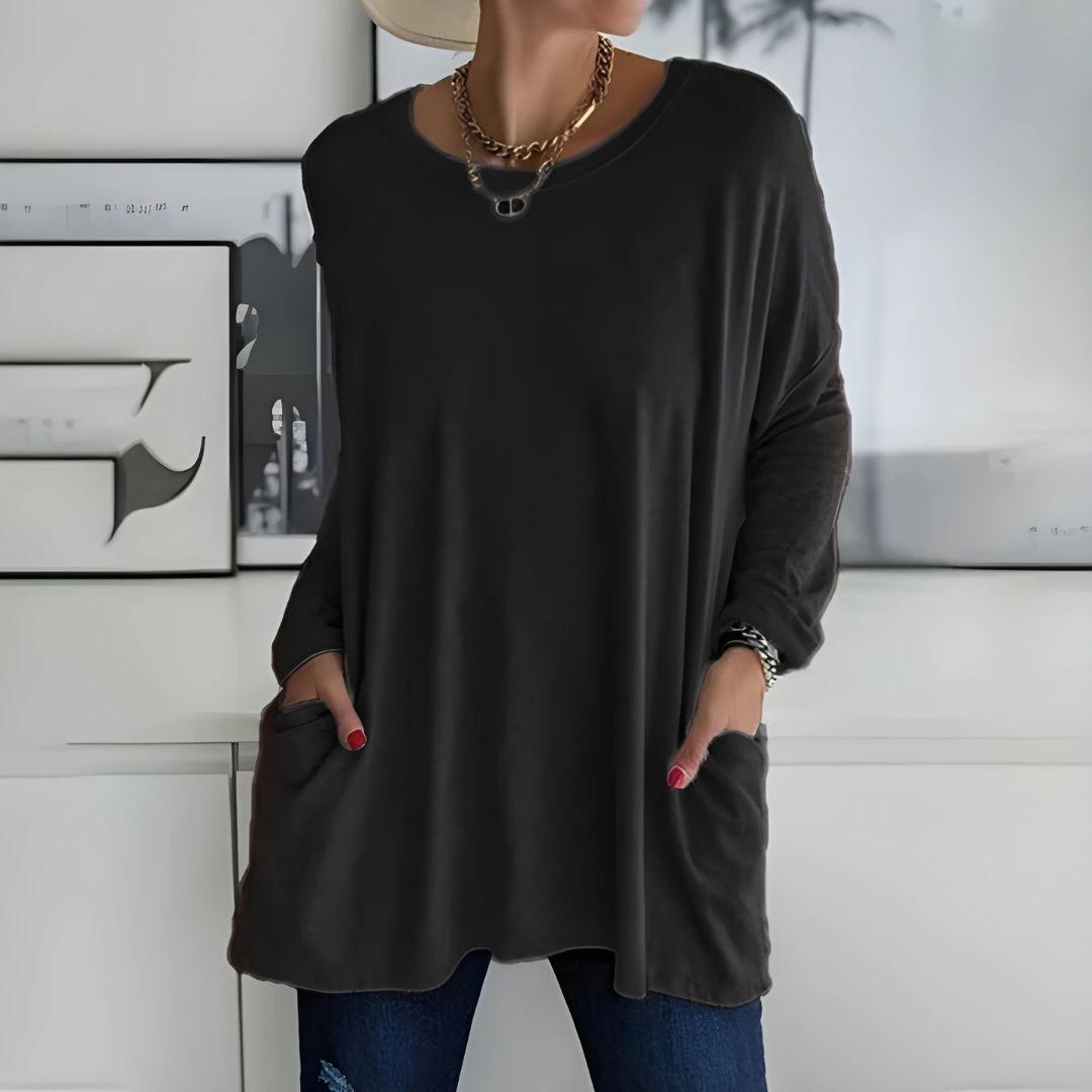 Yelina | Relaxed Long Sleeve Top