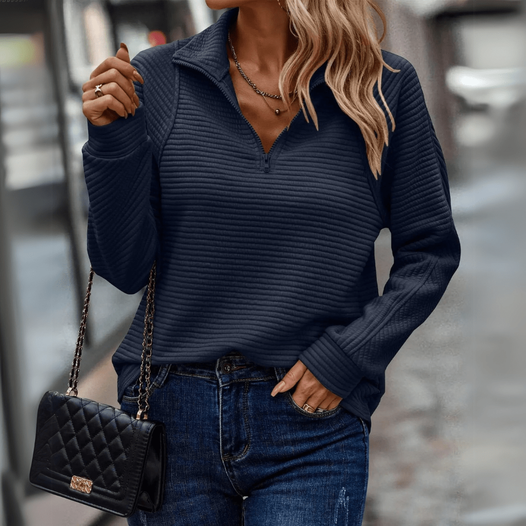 June | Chic Half-Zip Pullover