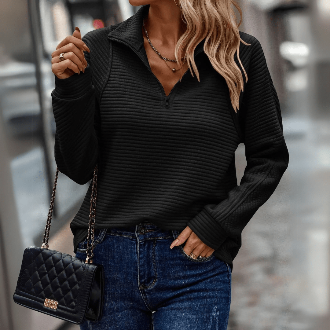 June | Chic Half-Zip Pullover