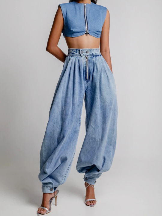 Rilena | High Waist Balloon Jeans