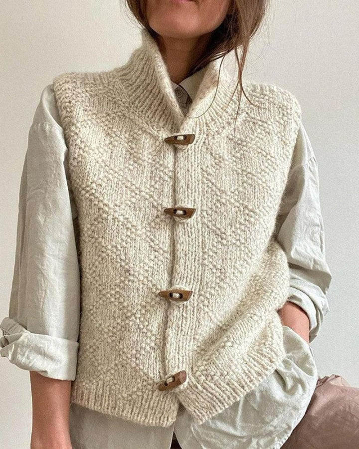 Isabelle – COZY KNIT SLEEVELESS CARDIGAN
