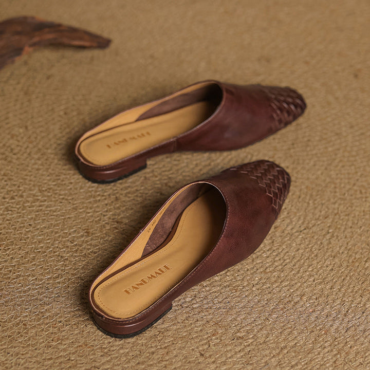 Hilde Genuine Leather Mules